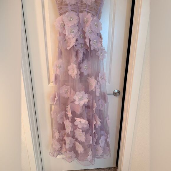 NEW BRONX AND BANCO Rosalie Lilac Lavender Floral Gown, wedding guest max - Picture 12 of 13